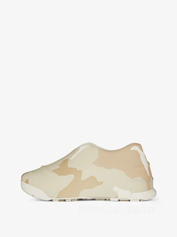 GIVENCHY MEN'S BEIGE BROWN HYBRID SNEAKERS
