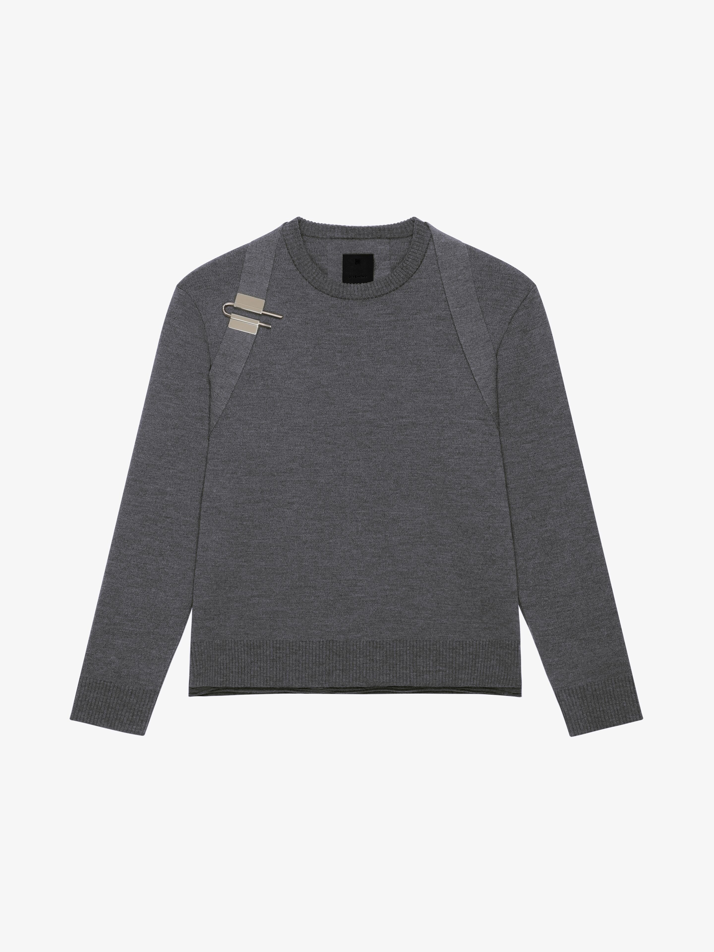 GIVENCHY MEN'S U LOCK HARNESS CREW NECK SWEATER NWT