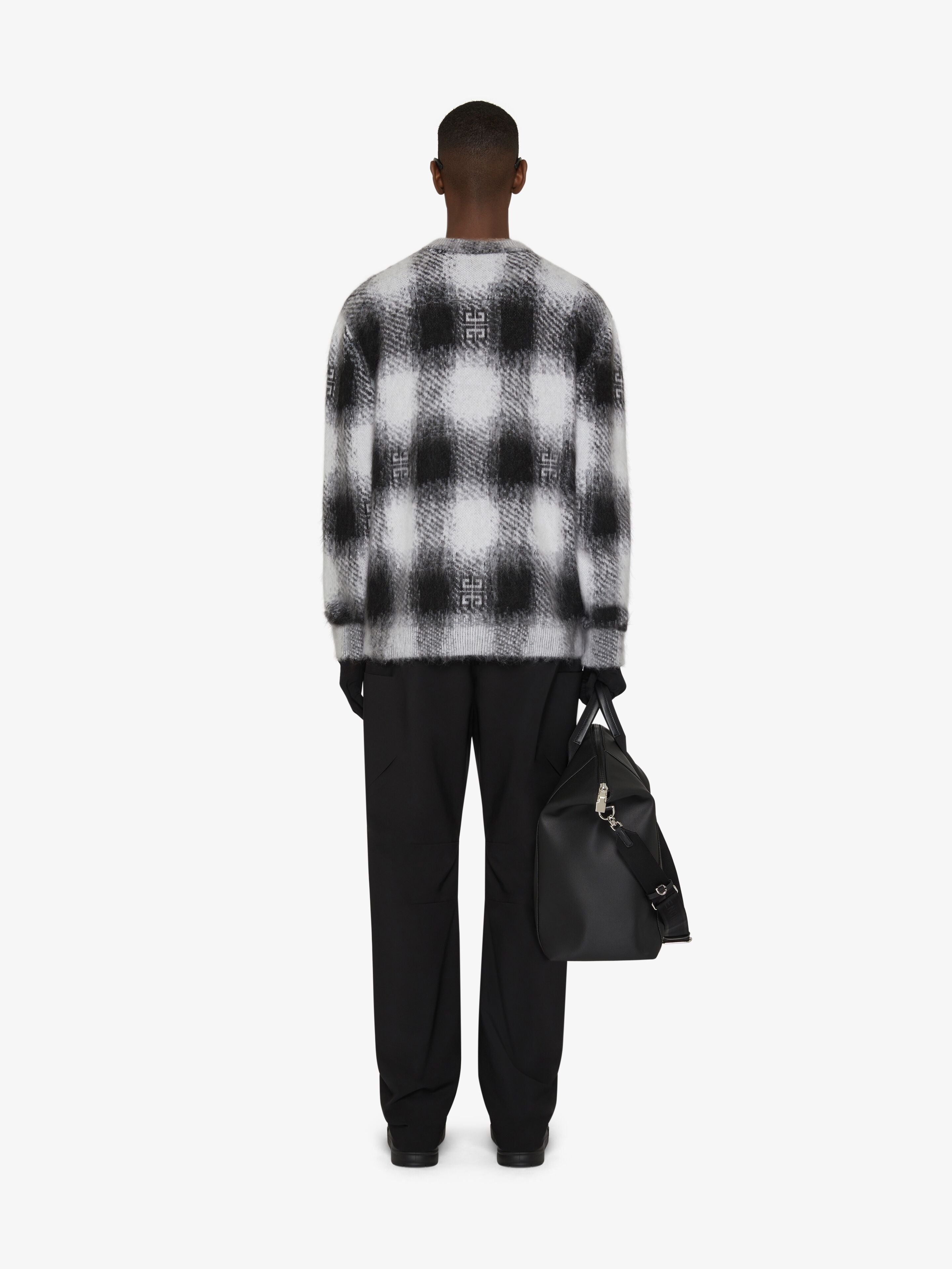 GIVENCHY MEN'S PLAID CREW NECK NWT