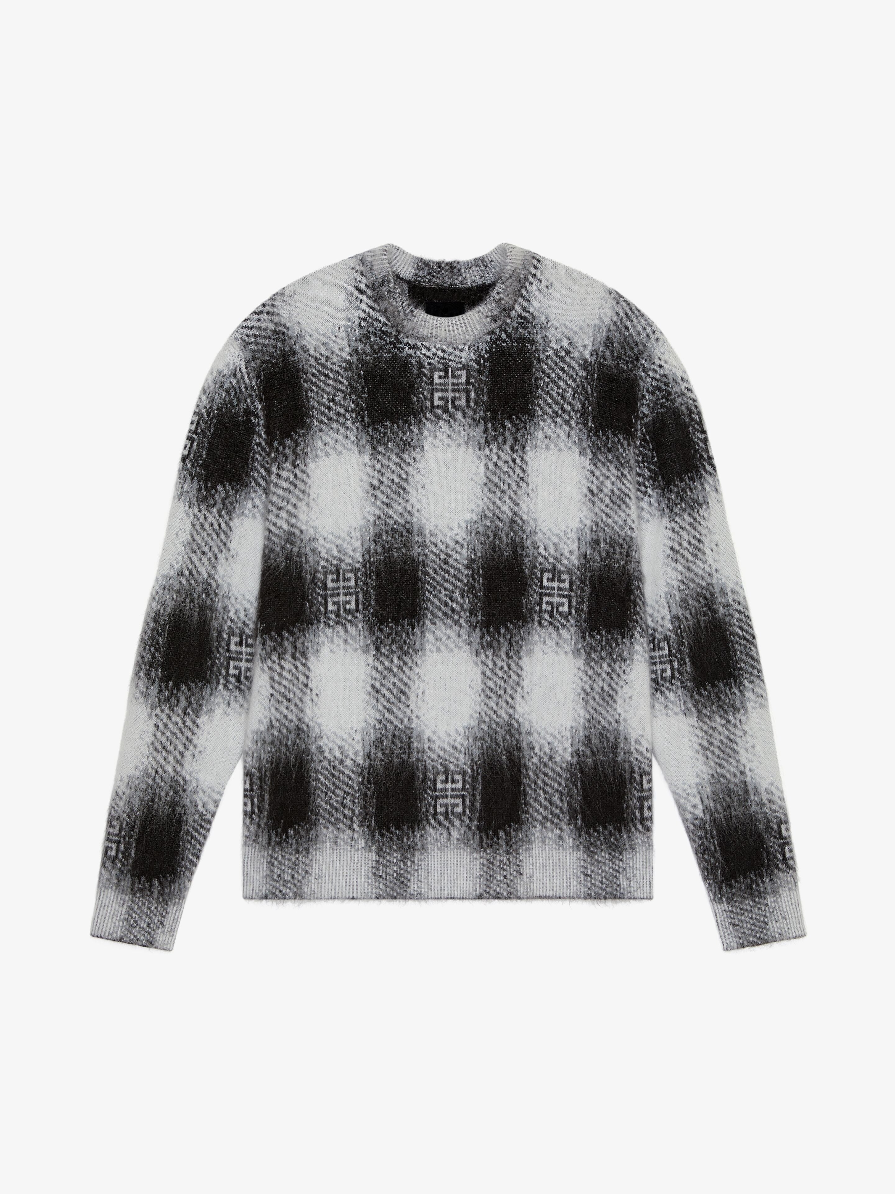 GIVENCHY MEN'S PLAID CREW NECK NWT