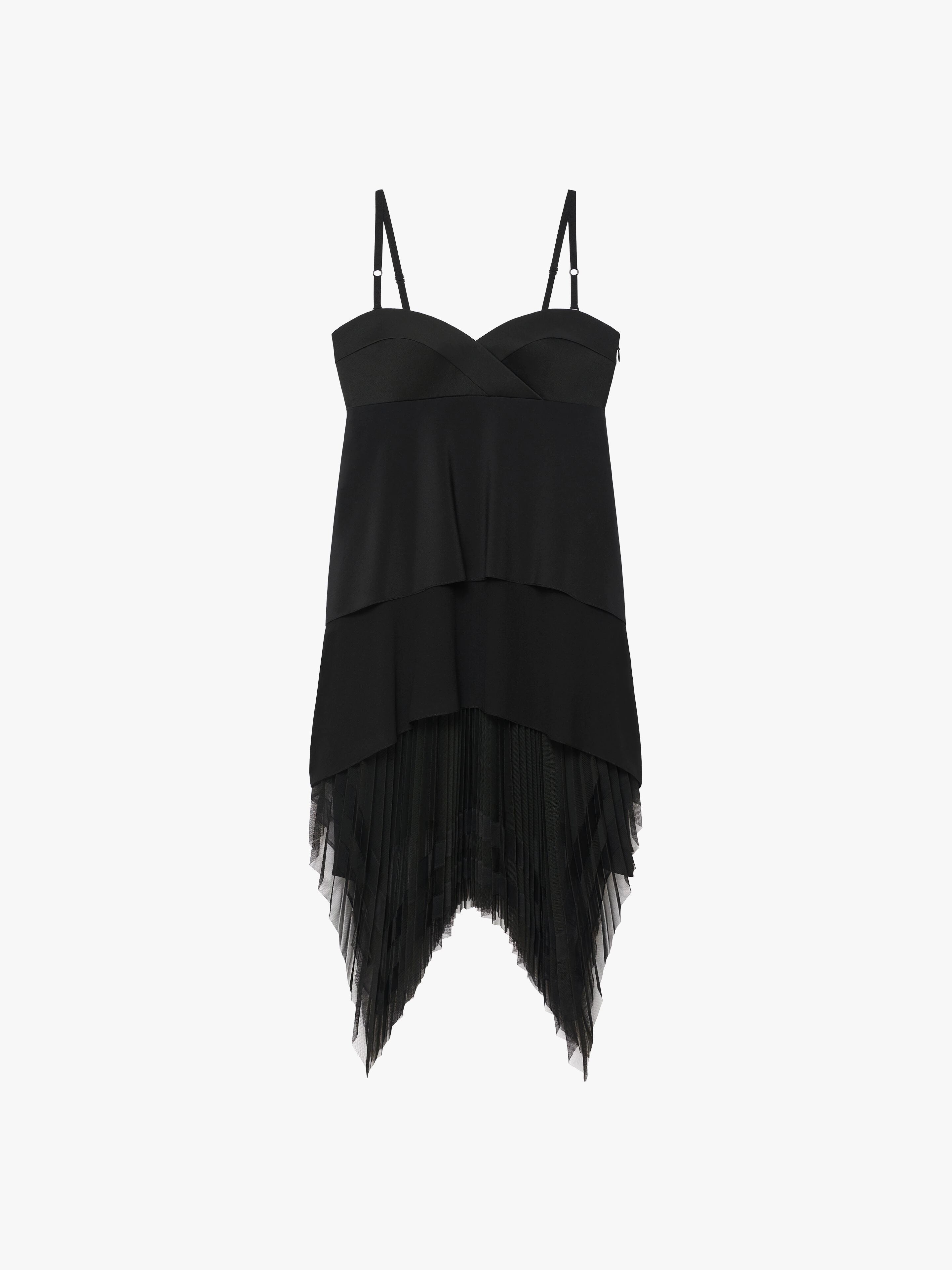 GIVENCHY WOMEN'S SLEEVELESS MIDI LAYERED DRESS W/ PLEATS NWT
