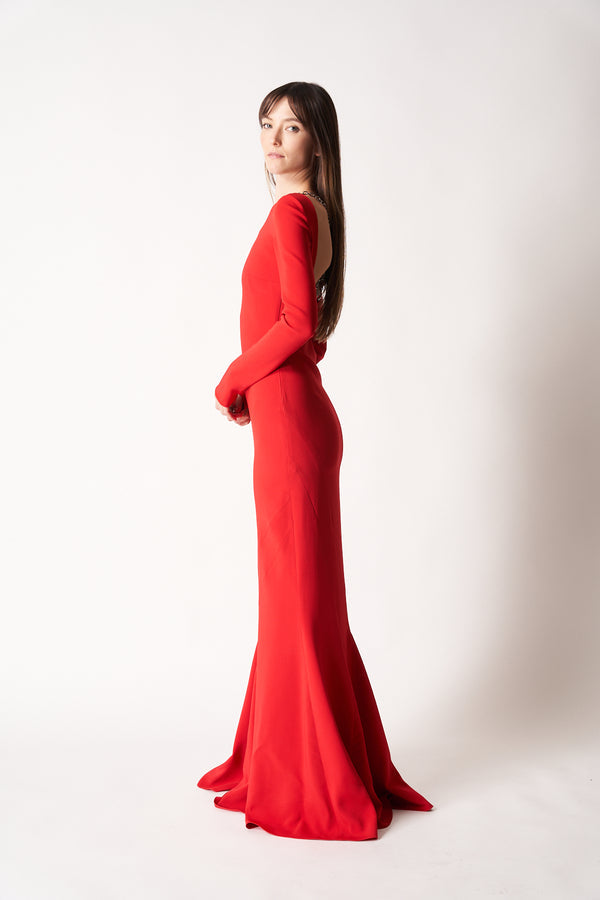 GIVENCHY WOMEN'S LONG SLEEVE DRESS WITH CHAIN NWT