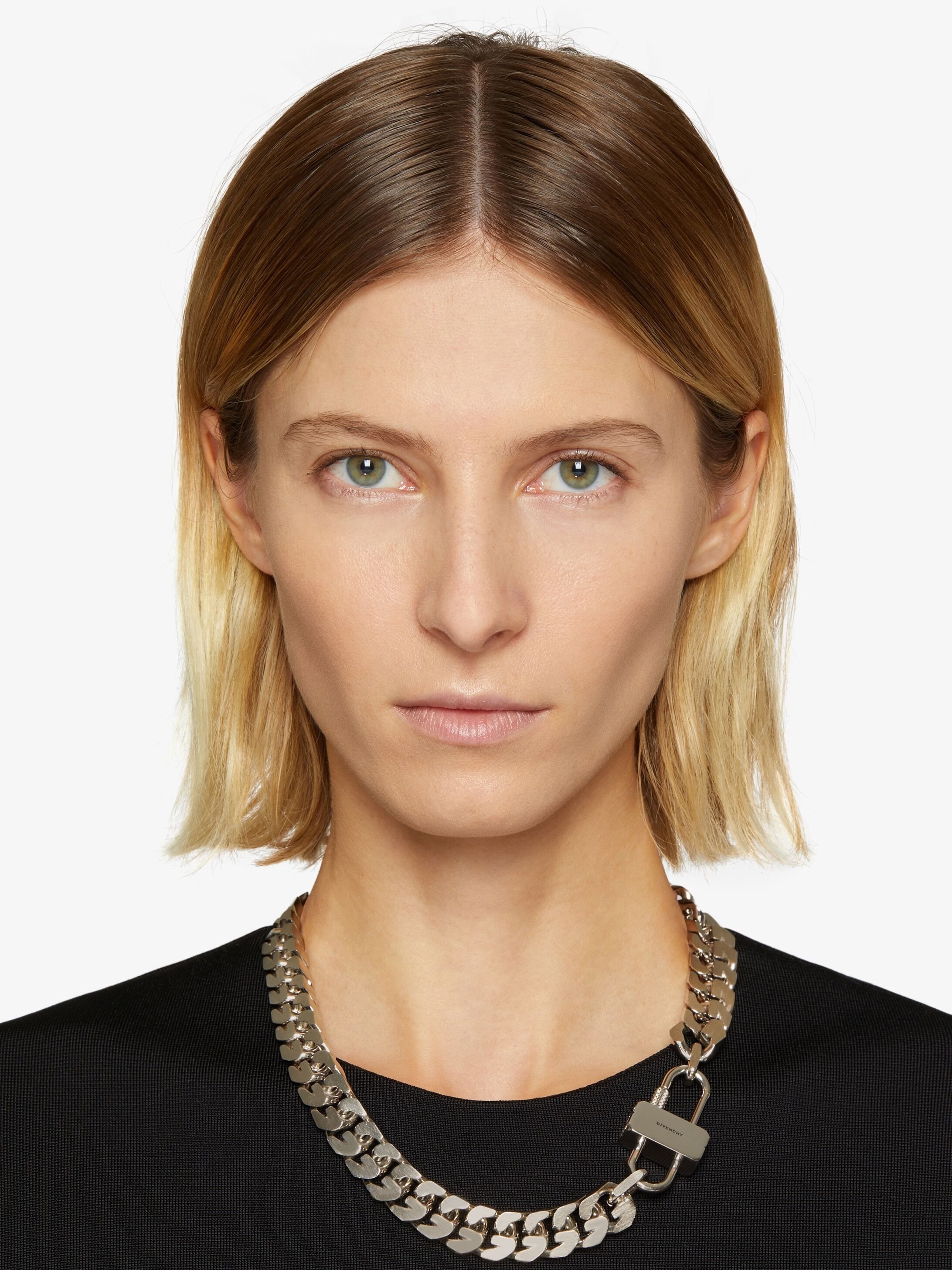 GIVENCHY WOMEN'S G CHAIN LOCK SMALL NECKLACE NWT