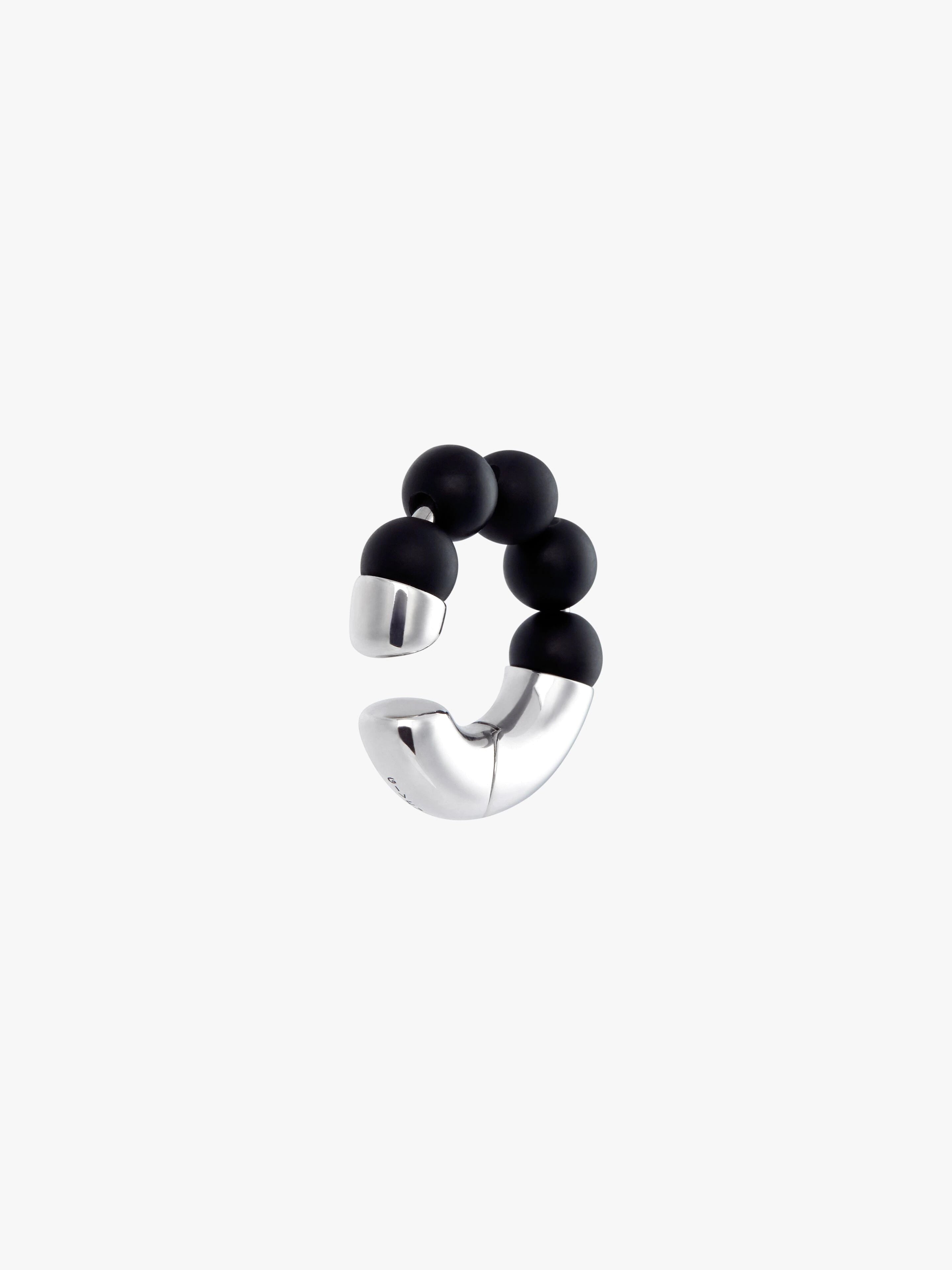 GIVENCHY WOMEN'S 4G PEARL BLACK EARCUFF NWT