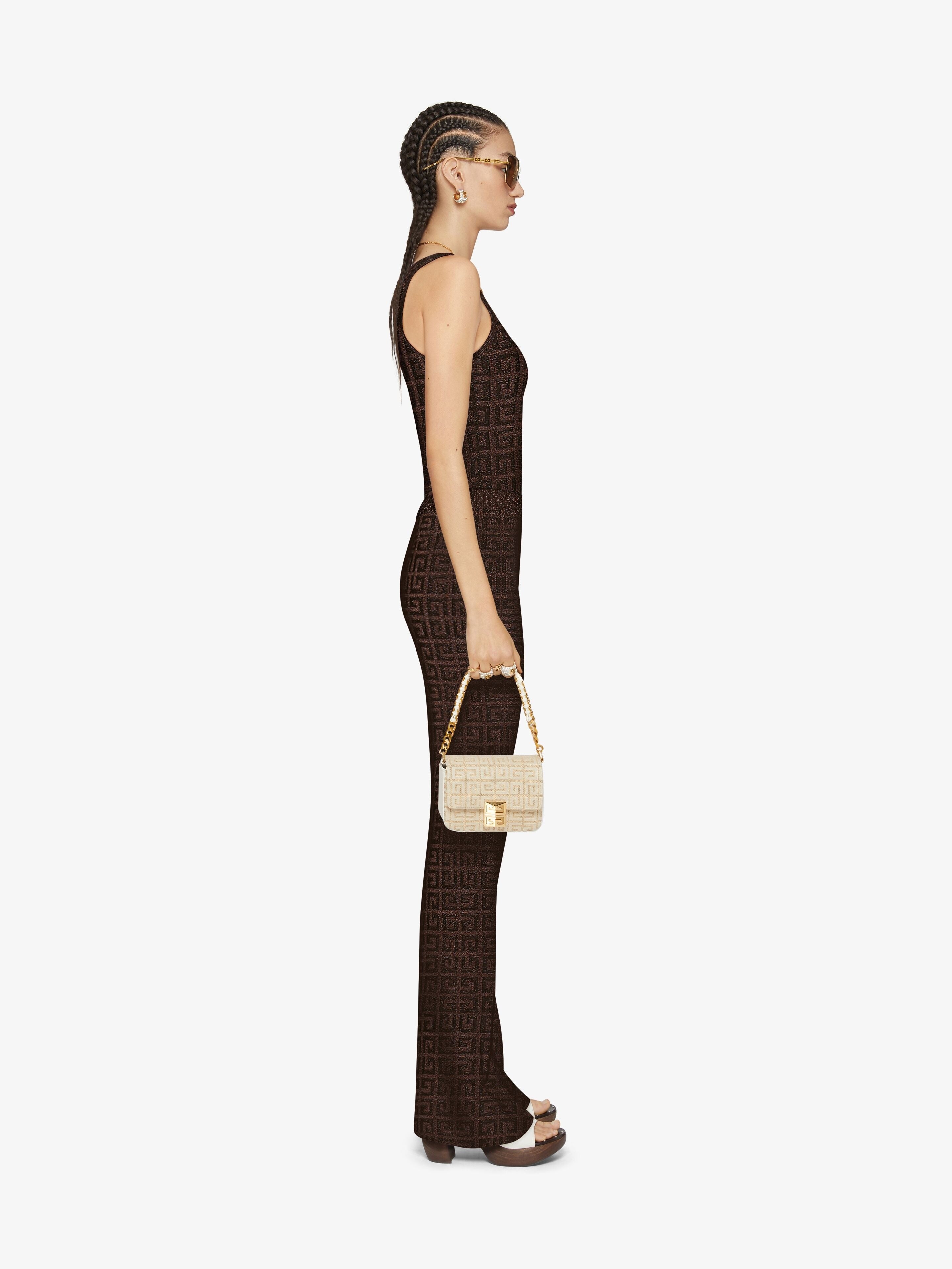 GIVENCHY WOMEN'S BRONZE WIDE-LEG PATTERNED TROUSERS