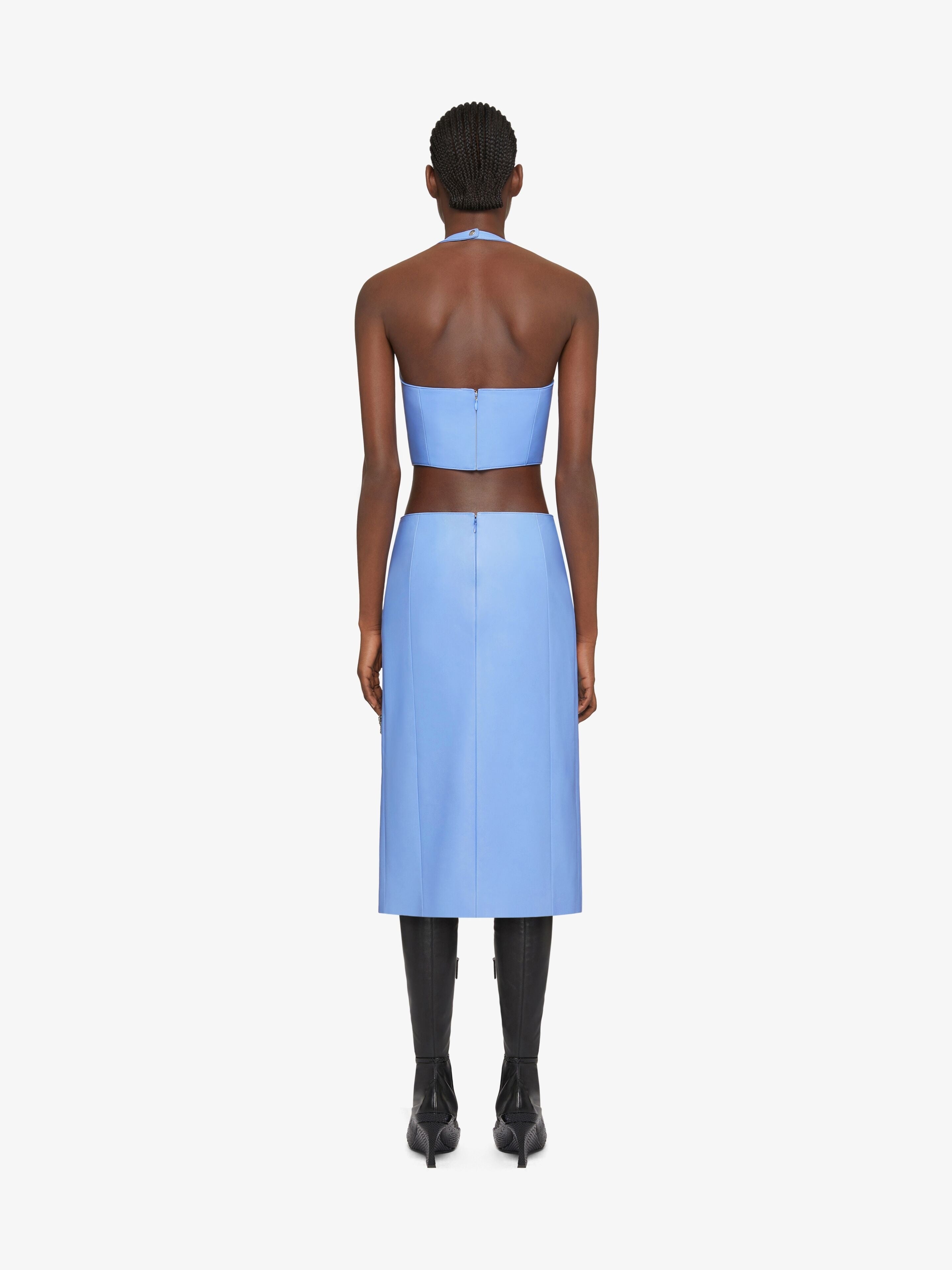 GIVENCHY WOMEN'S LEATHER HALTER TOP NWT