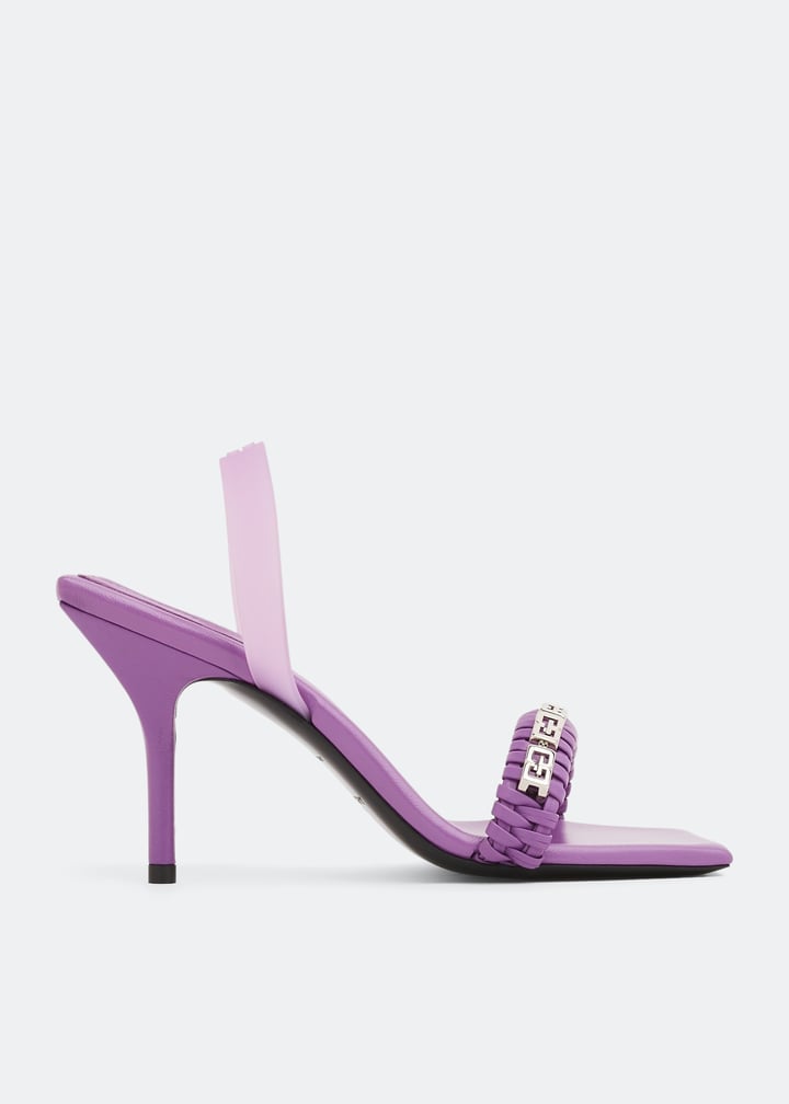 GIVENCHY WOMEN'S G WOVEN SLINGBACK SANDAL 90 NWT