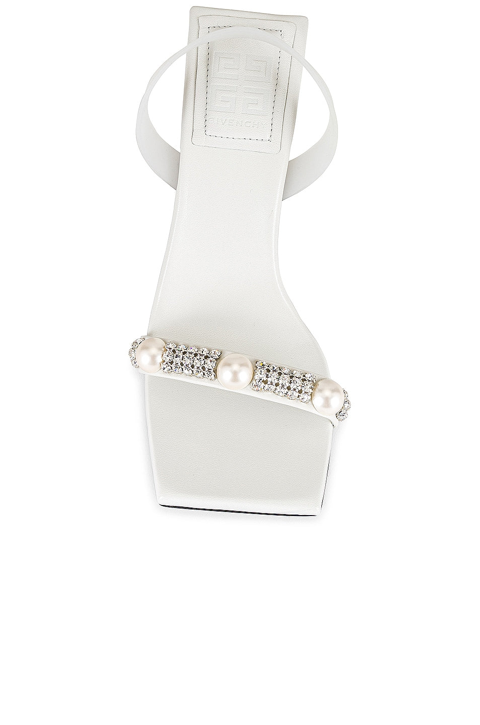 GIVENCHY WOMEN'S G WOVEN SHOW PEARL SLINGBACK SANDAL 90 NWT