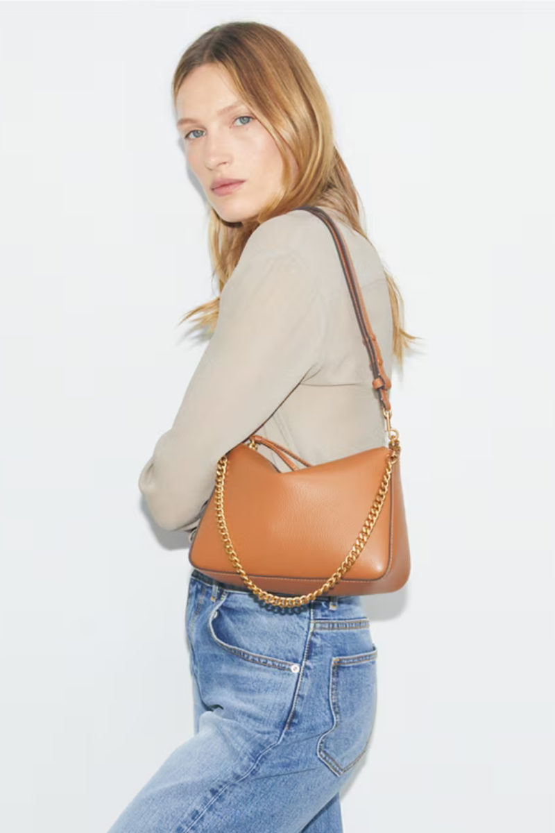 Tory Burch Perry Small Shoulder Bag Autumn Brown 177245-200