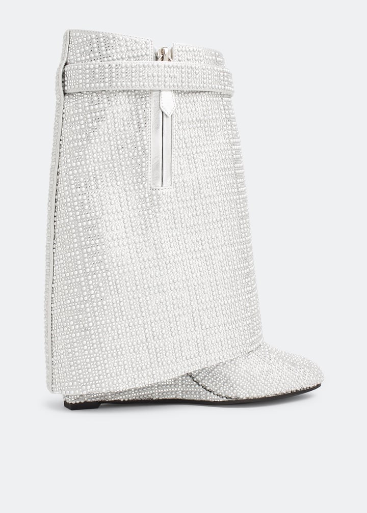 GIVENCHY WOMEN'S SHARK LOCK ANKLE BOOTS 90MM NWT