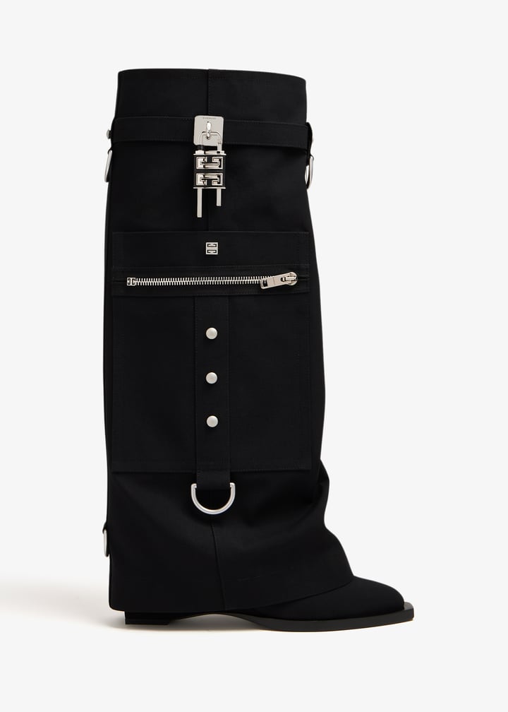 GIVENCHY WOMEN'S SHARK LOCK COWBOY HIGH BOOTS 60MM NWT