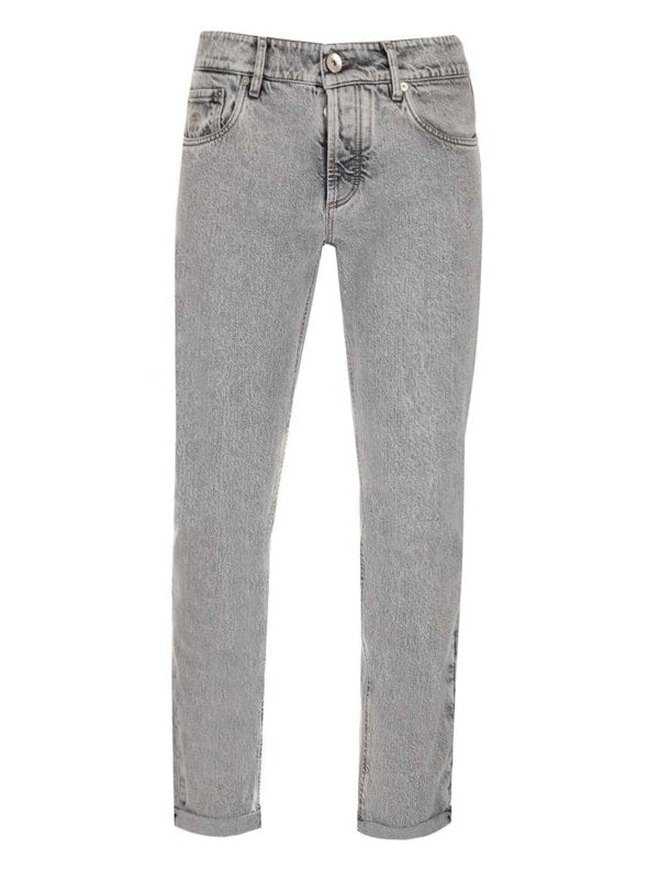 BRUNELLO CUCINELLI MEN'S STONEWASHED DENIM JEANS