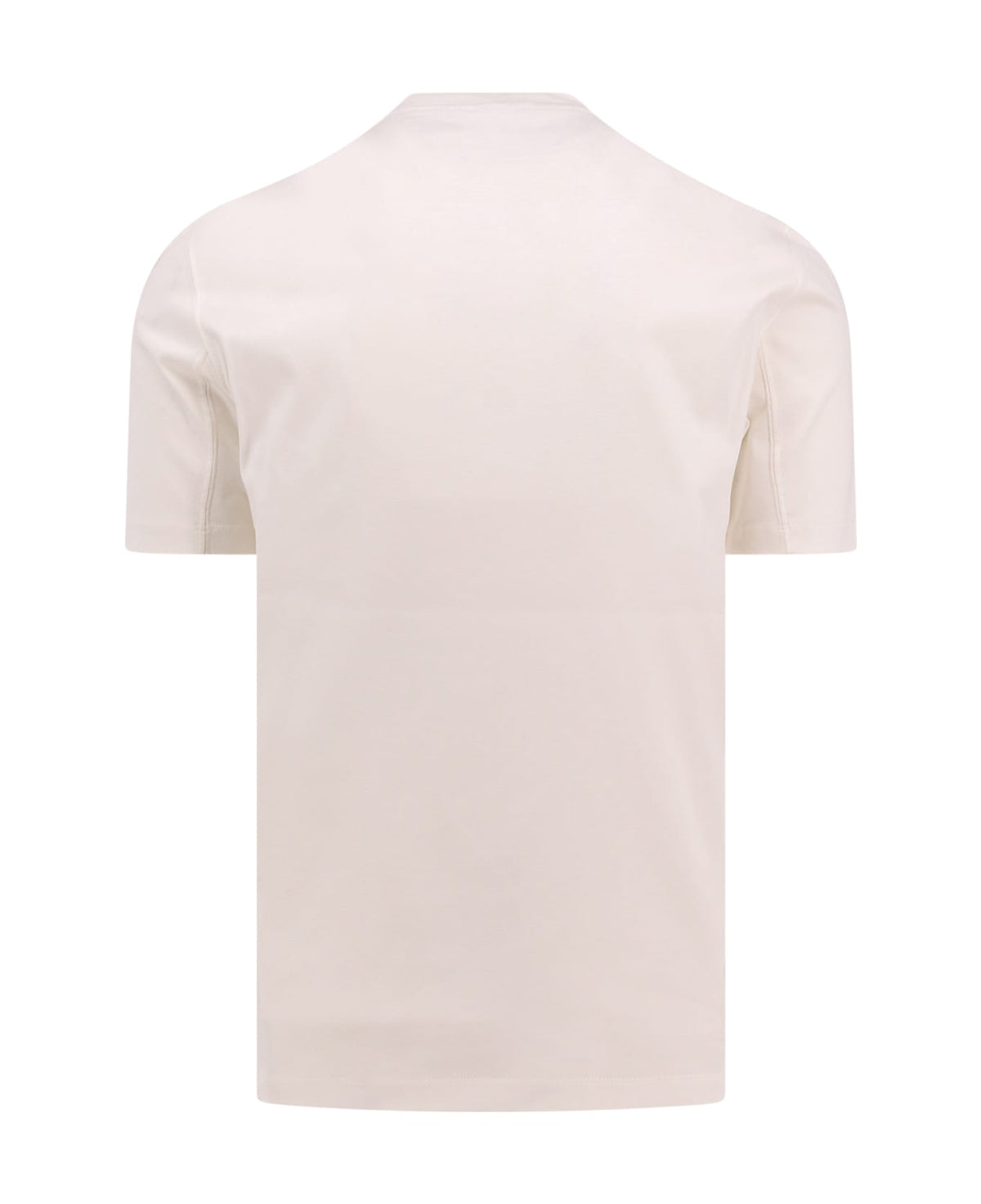 BRUNELLO CUCINELLI MEN'S OFF WHITE CREW NECK T-SHIRT