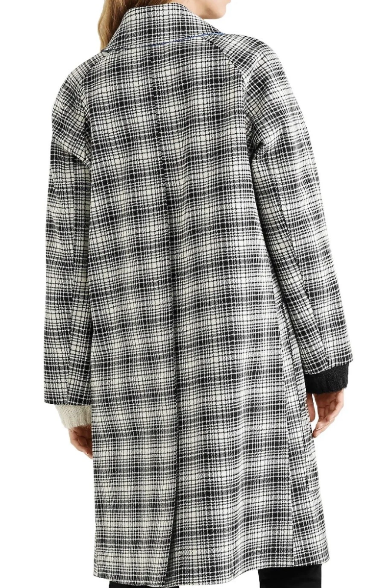 Burberry Walkden Plaid Check Wool Coat