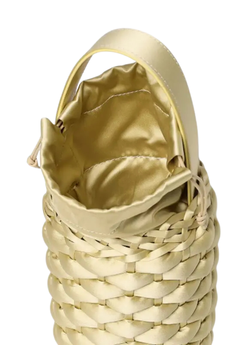 Fabiana Filippi Braided Bucket Bag Green BGD274A880