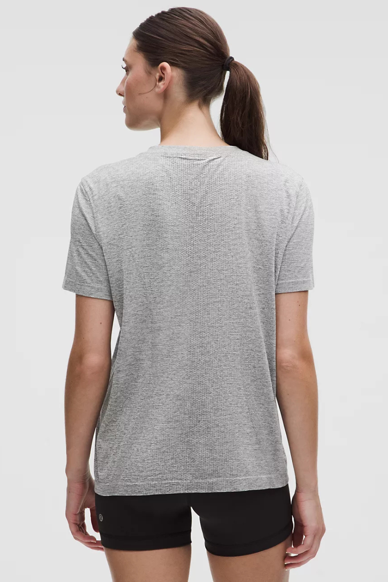 Lululemon Swiftly Relaxed Short Sleeve  Slate White