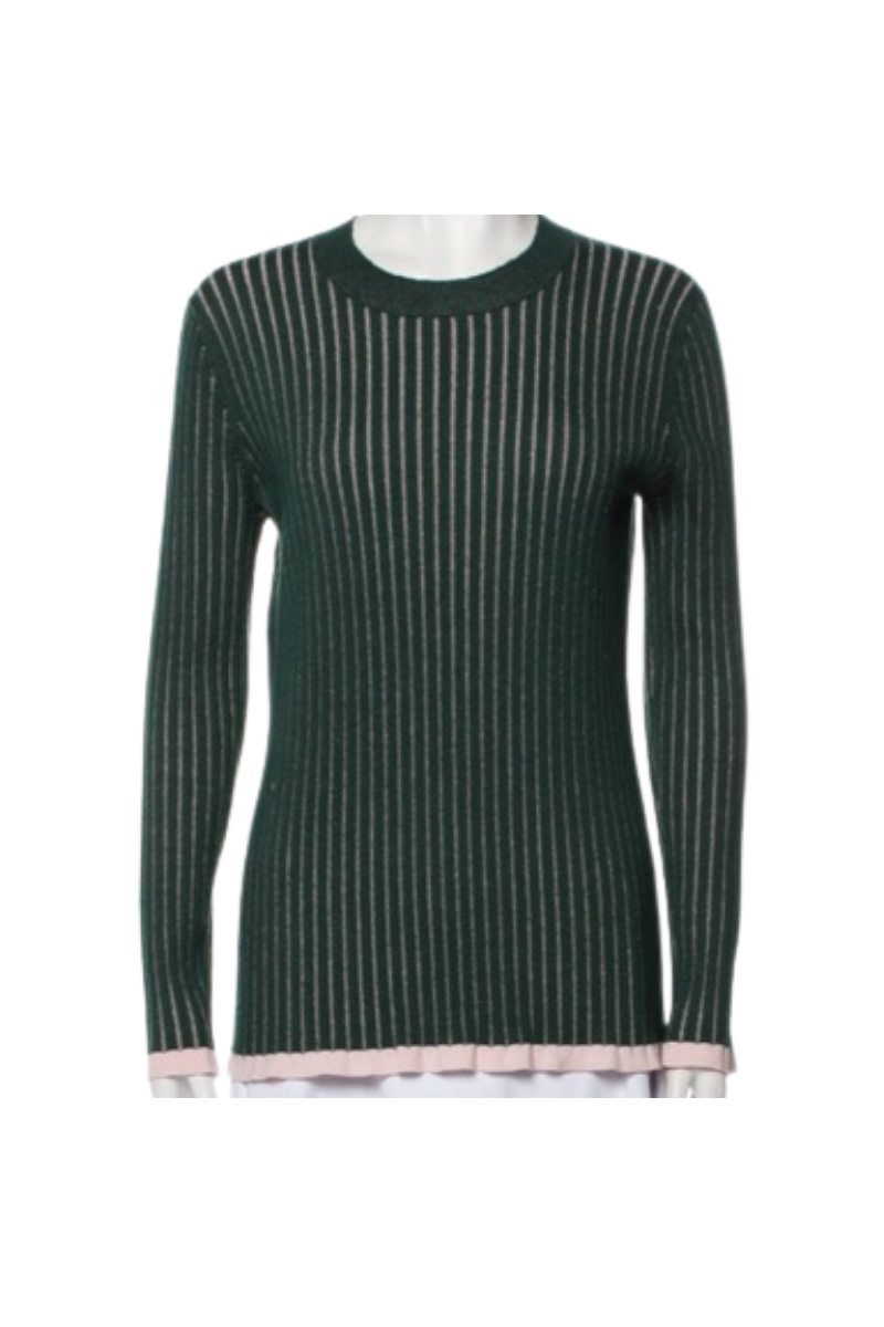 Burberry Women's Dark Forest Green Turtleneck Sweater
