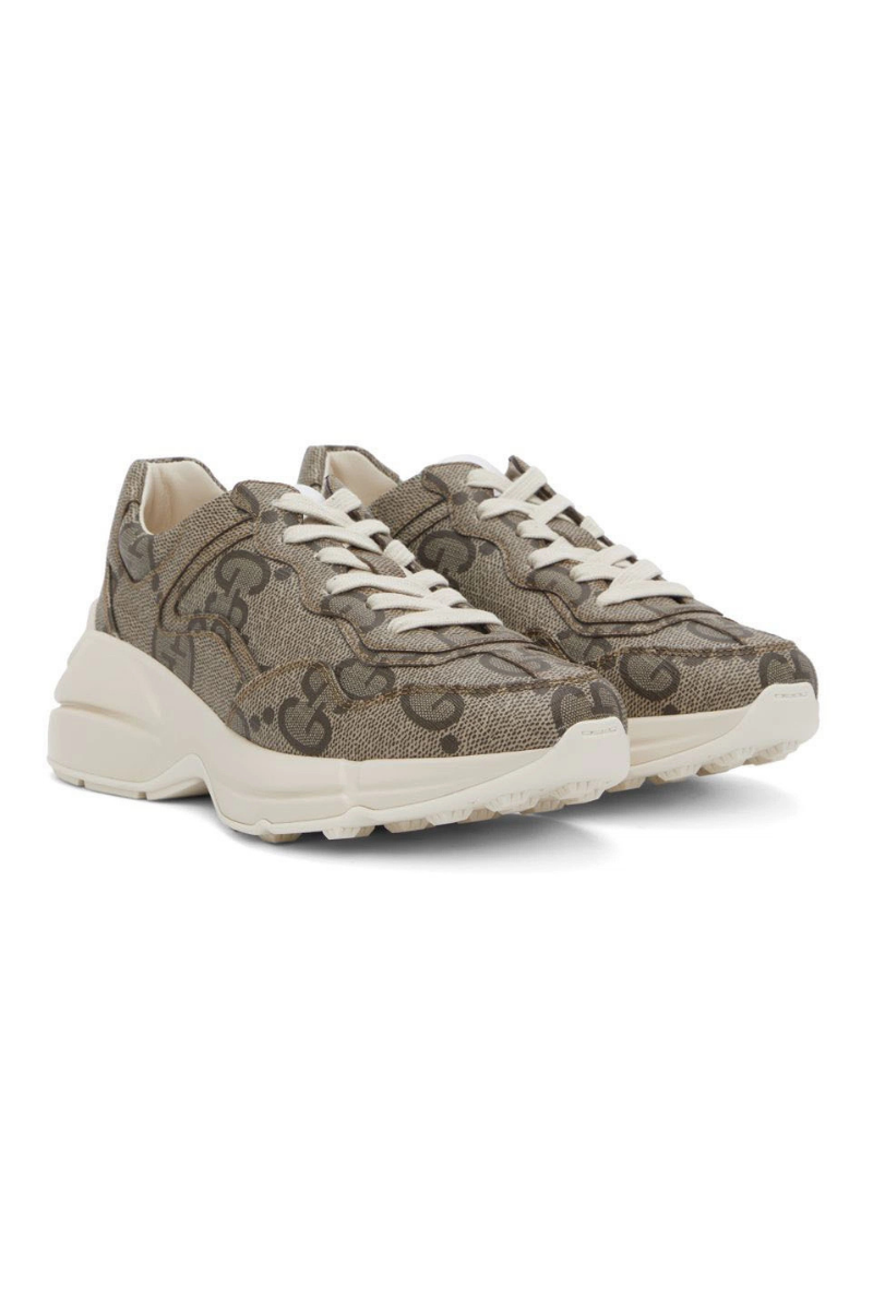 Gucci 100 Rhyton Sneaker (Beige Monogram)