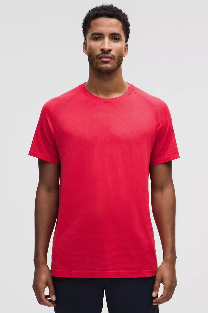 Lululemon Metal Vent Tech Short Sleeve Red Glow/Red Glow