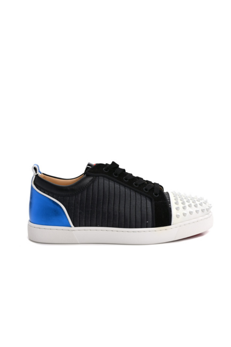 Christian Louboutin Metallic Calfskin Jacquard Mens Sneakers