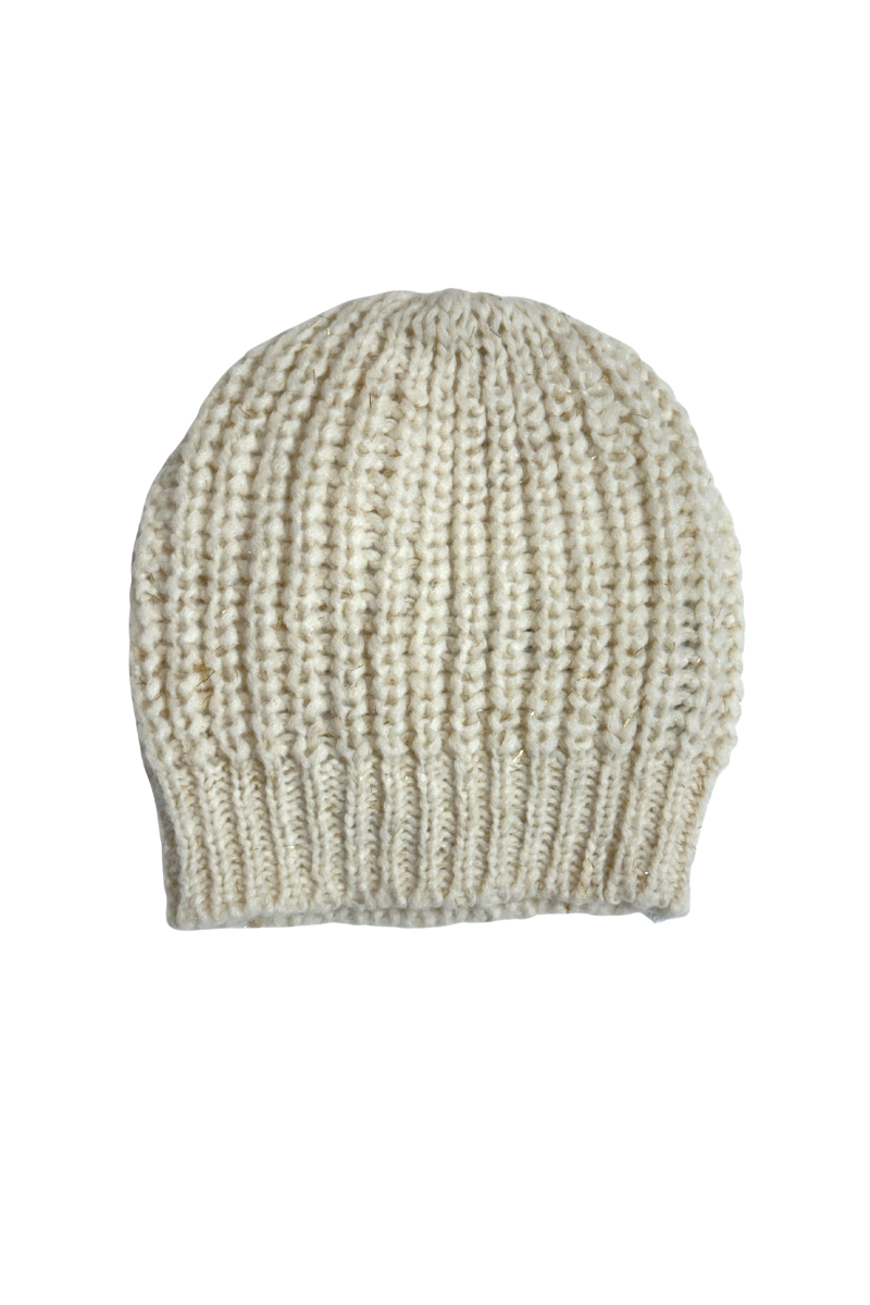 Peserico Cream Beanie
