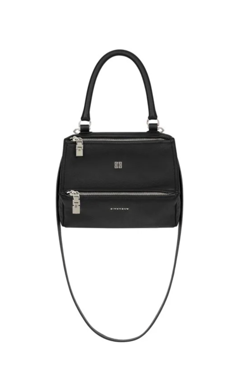 Grained Leather Small Pandora Bag