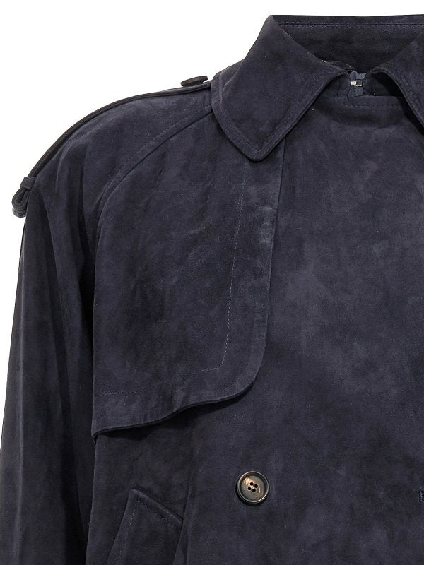 BRUNELLO CUCINELLI WOMEN'S NIGHT SKY SUEDE JACKET
