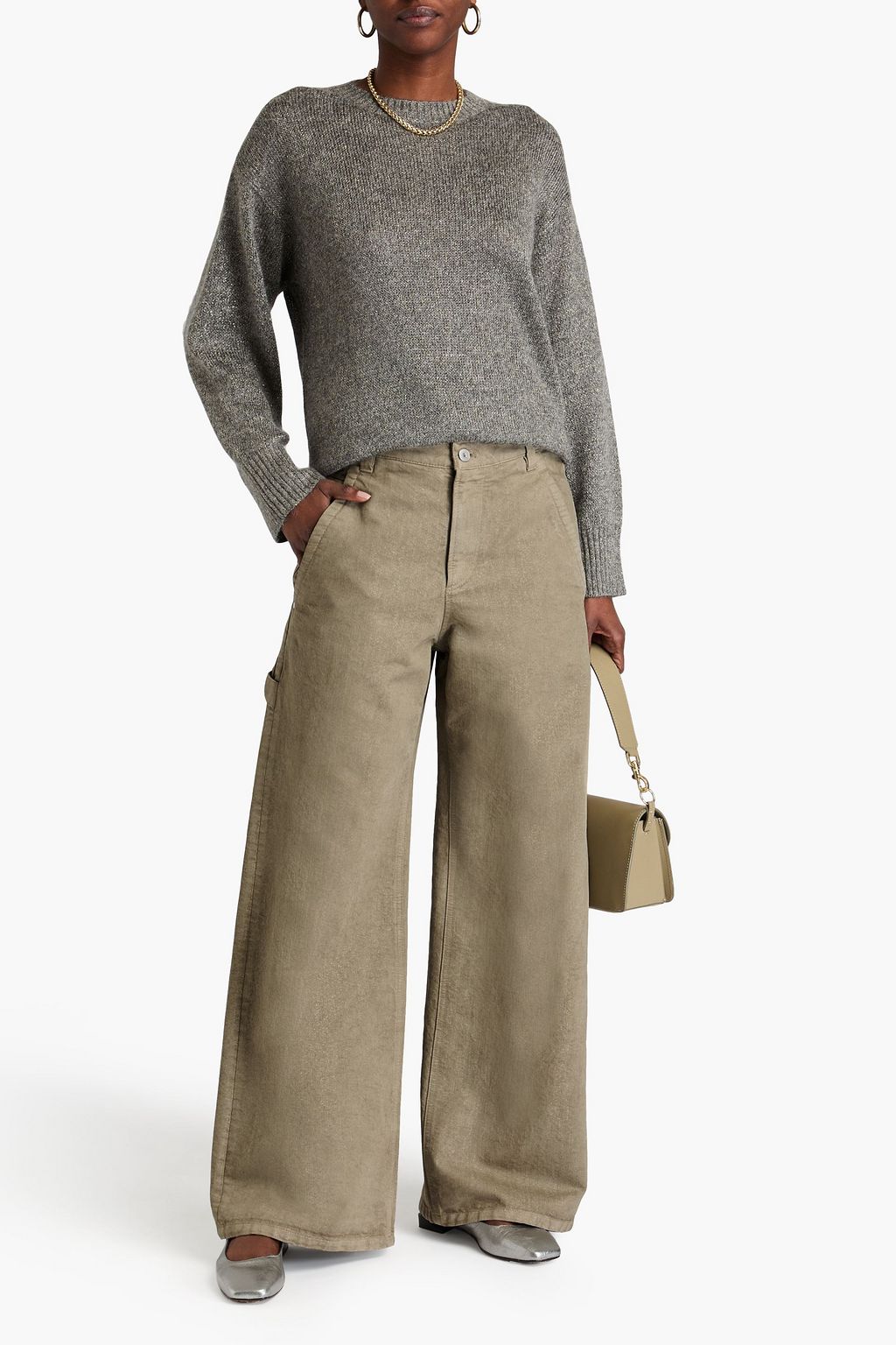 BRUNELLO CUCINELLI WOMEN'S PANTS MA176P5874_C9102 NWT