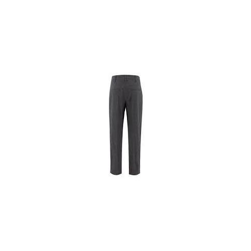 BRUNELLO CUCINELLI WOMEN'S DARK GREY TAILORED TROUSERS