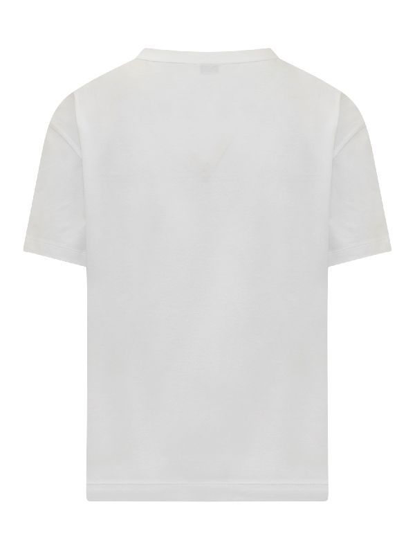 BRUNELLO CUCINELLI WOMEN'S WHITE COTTON RELAXED SHIRT