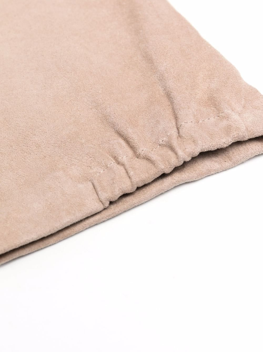 BRUNELLO CUCINELLI WOMEN'S HAZELNUT SUEDE GLOVES