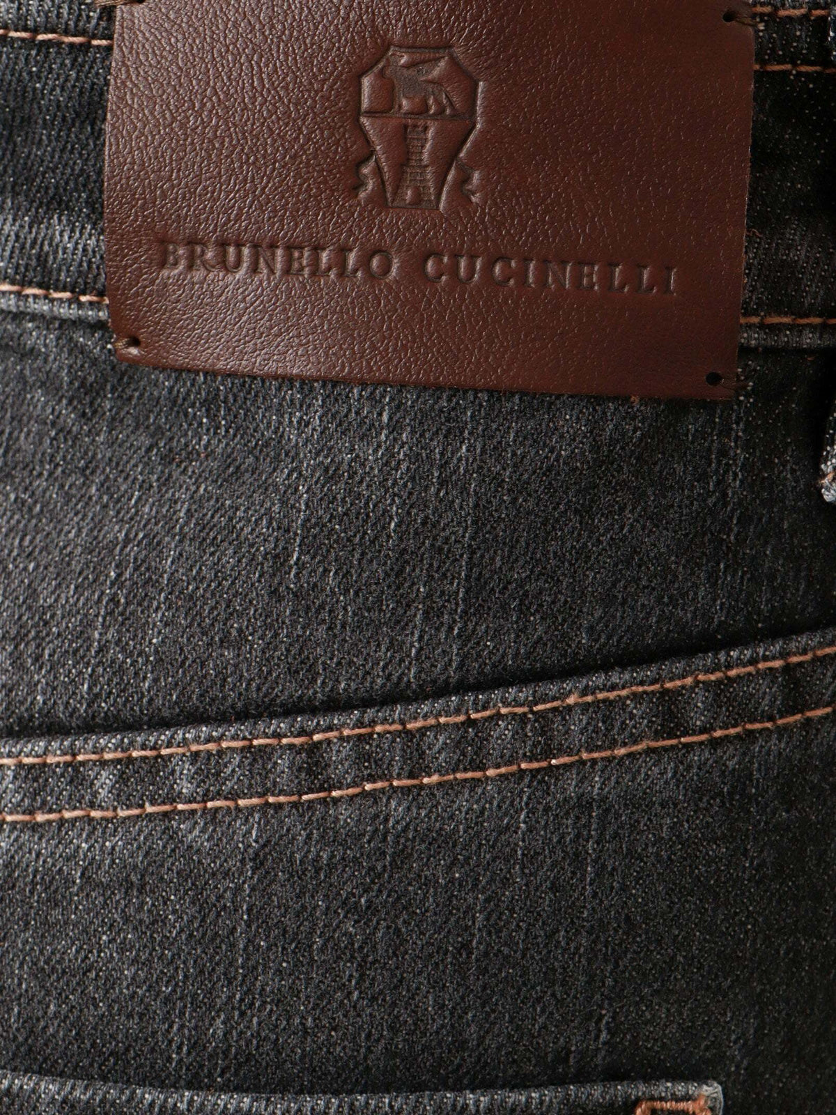 BRUNELLO CUCINELLI WOMEN'S BLACK DENIM TAPERED TROUSERS