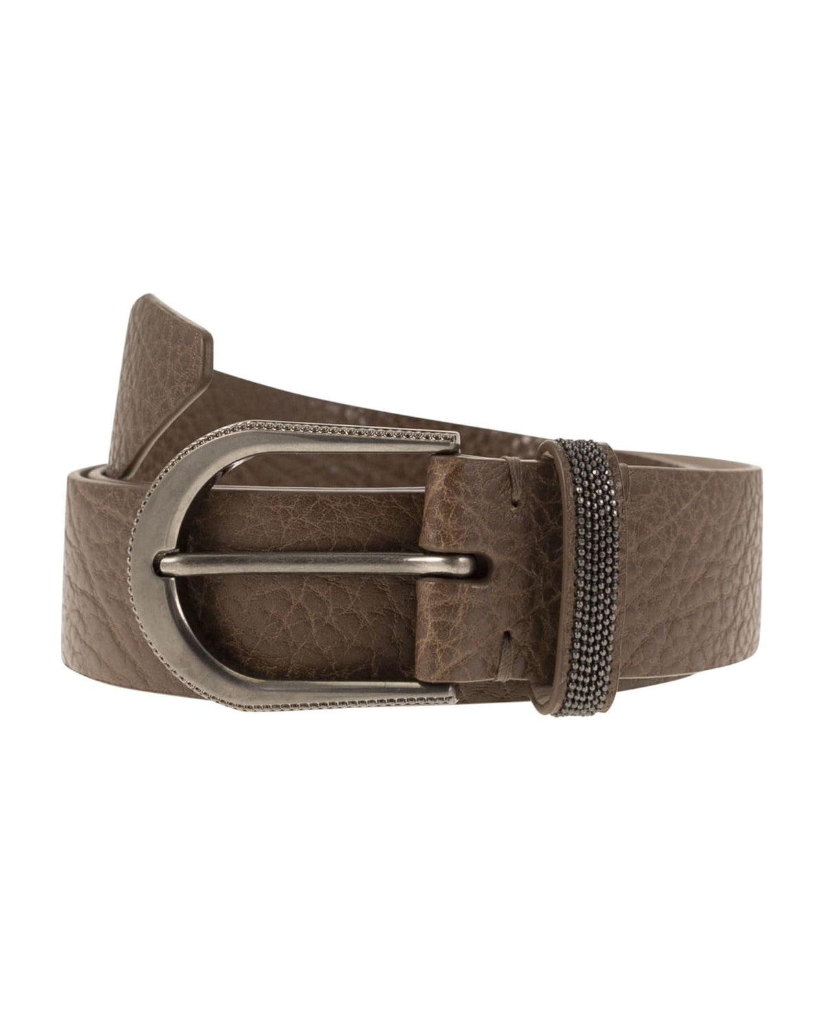 BRUNELLO CUCINELLI WOMEN'S TAWNY LEATHER BELT