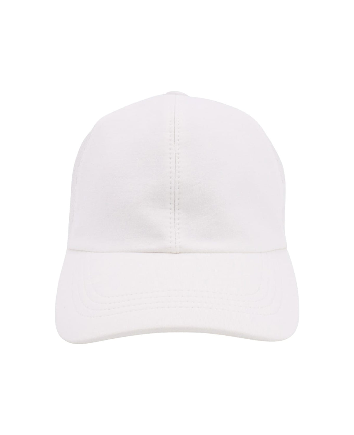 BRUNELLO CUCINELLI WOMEN'S NATURAL COTTON BASEBALL HAT
