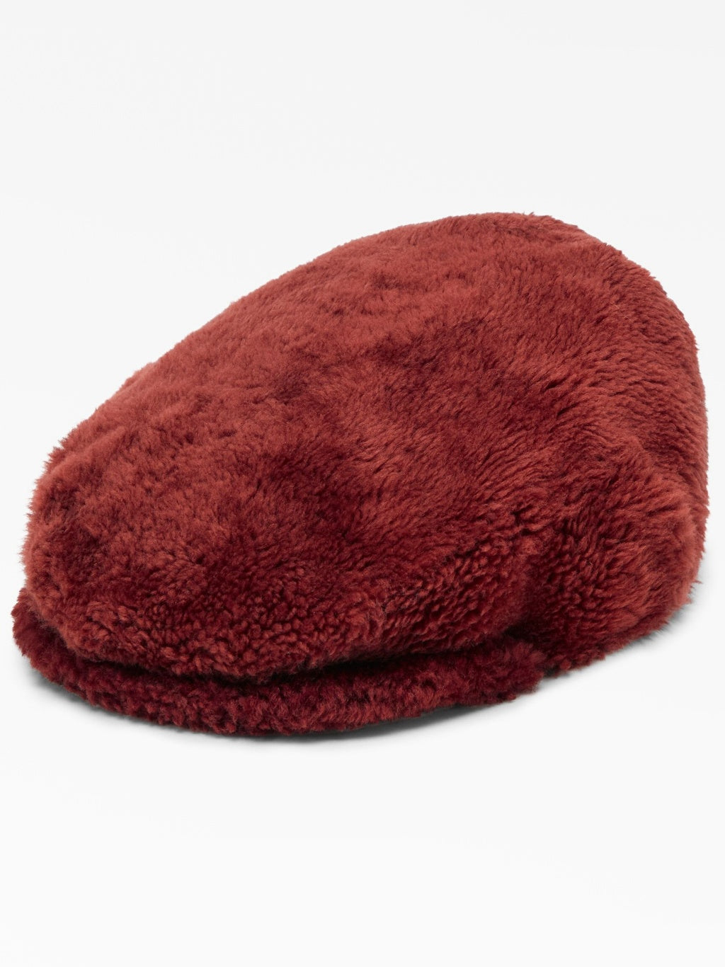 BRUNELLO CUCINELLI WOMEN'S RED FAUX FUR HAT