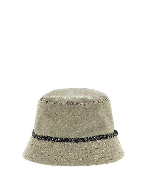BRUNELLO CUCINELLI WOMEN'S JACKFRUIT NYLON BUCKET HAT