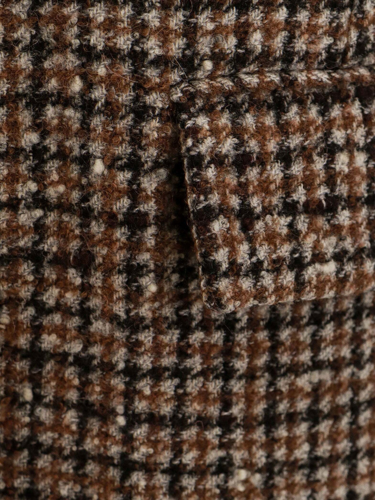 BRUNELLO CUCINELLI WOMEN'S PANAMA TOBACCO WOOL BLEND CHECKED JACKET