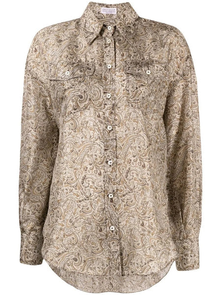 BRUNELLO CUCINELLI WOMEN'S SHIRT MD923RD106_C6901 NWT