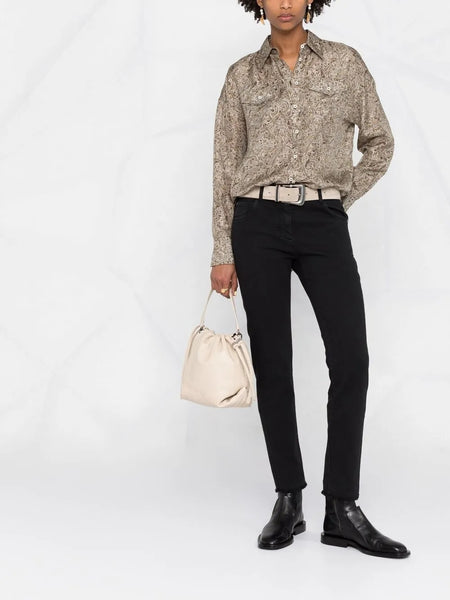 BRUNELLO CUCINELLI WOMEN'S SHIRT MD923RD106_C6901 NWT