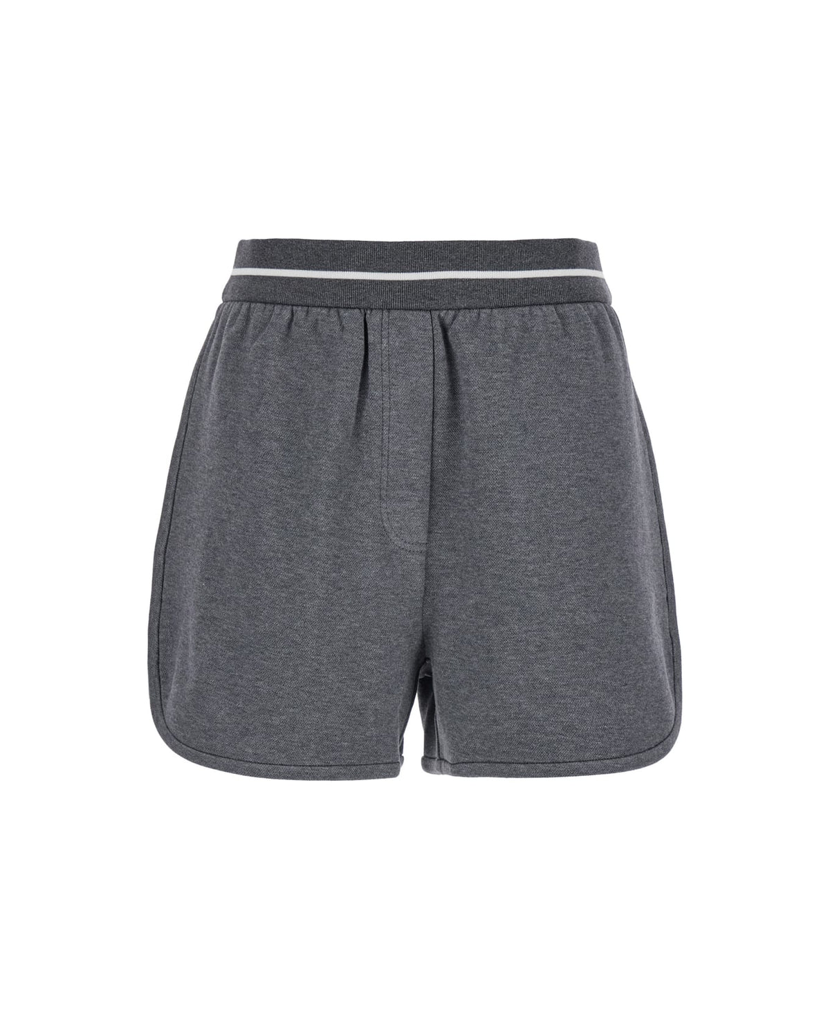BRUNELLO CUCINELLI WOMEN'S LEAD COTTON BLEND CASUAL SHORTS