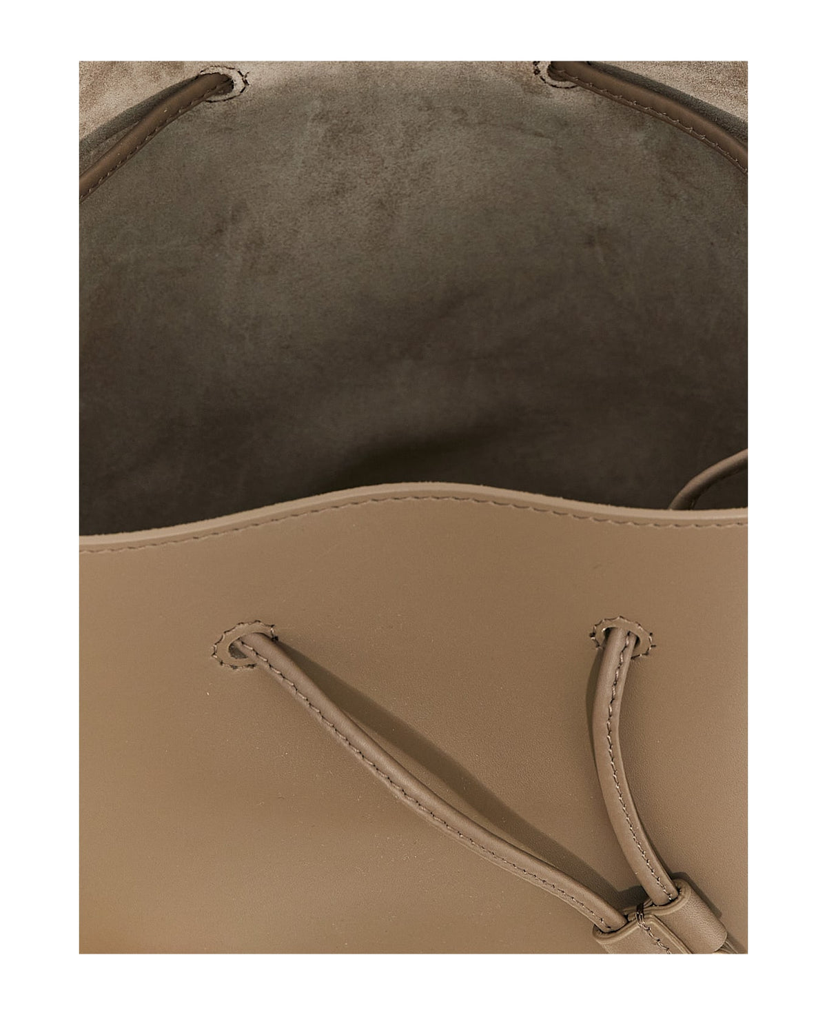 BRUNELLO CUCINELLI WOMEN'S ICE LEATHER DRAWSTRING BUCKET BAG