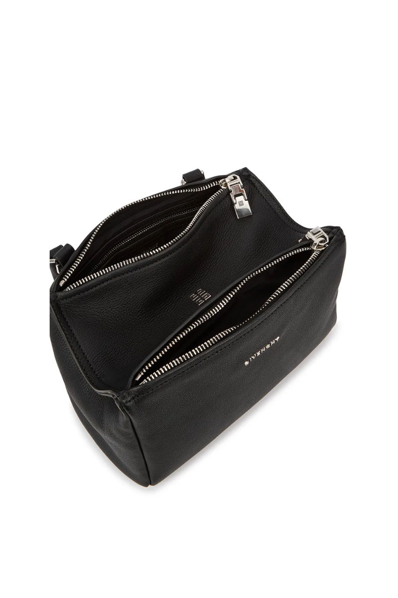 Grained Leather Small Pandora Bag