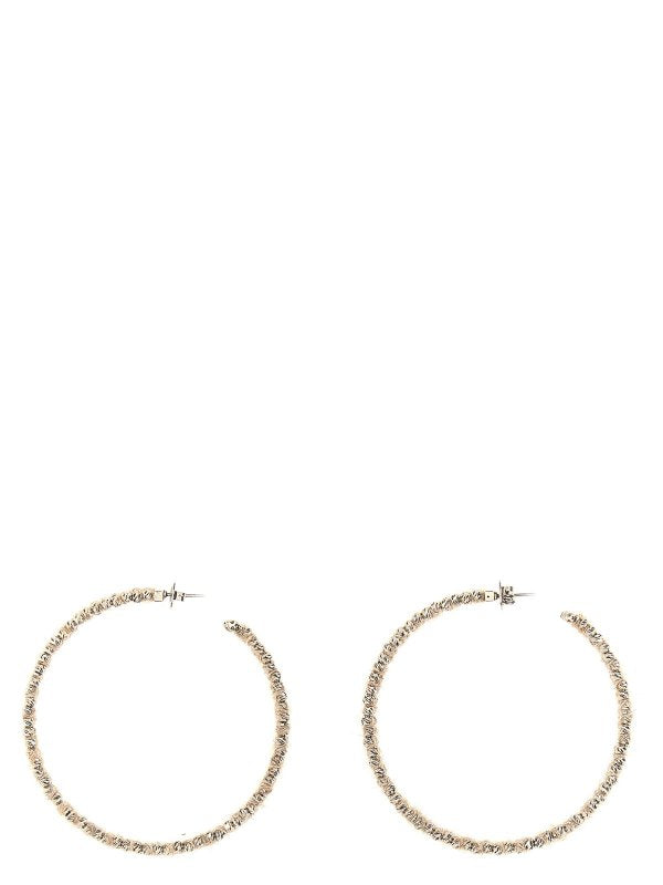 BRUNELLO CUCINELLI WOMEN'S GOLD TWISTED HOOP EARRINGS
