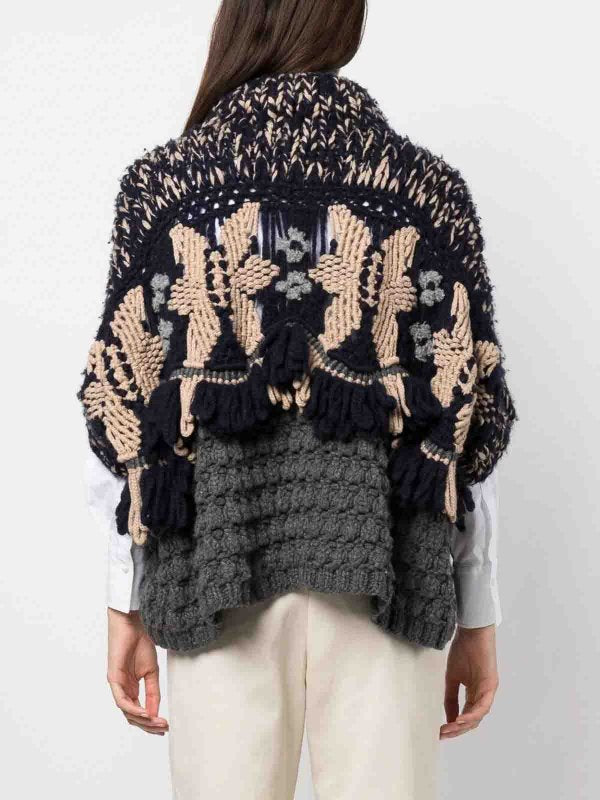 BRUNELLO CUCINELLI WOMEN'S MULTICOLOR CHUNKY KNIT SWEATER