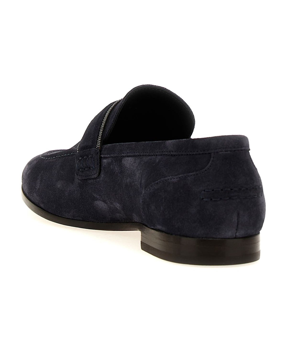 BRUNELLO CUCINELLI WOMEN'S NIGHT SKY SUEDE LOAFER SHOES