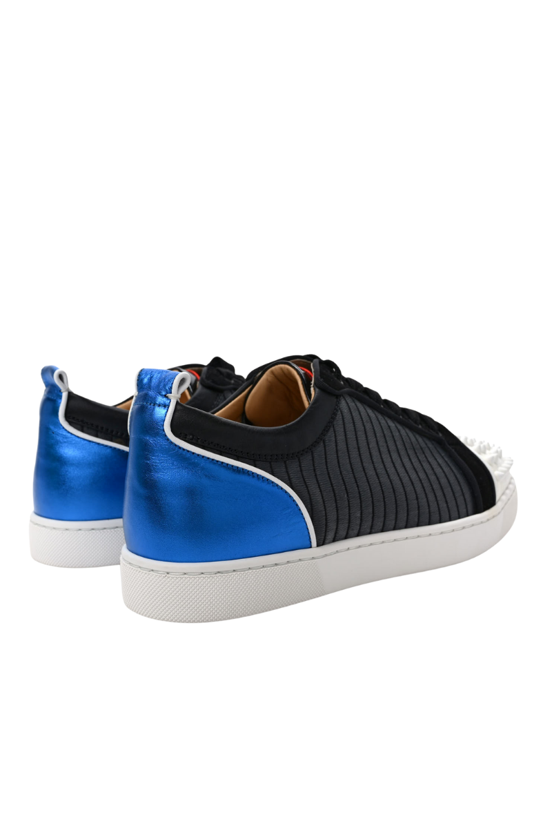 Christian Louboutin Metallic Calfskin Jacquard Mens Sneakers