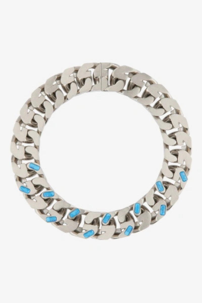 Givenchy G Chain M Silvery Turquoise Necklace_Turquoise