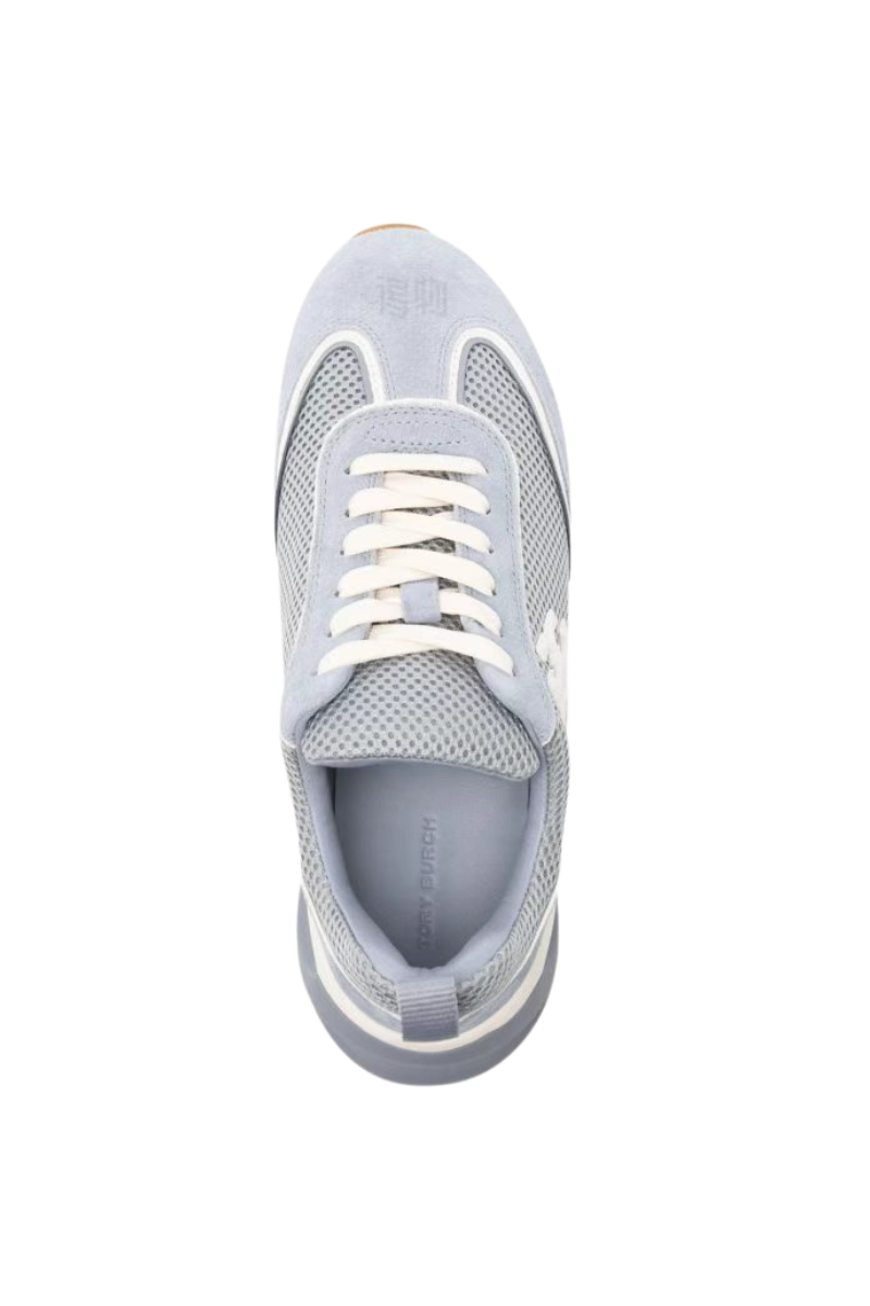 Tory Burch Good Luck Trainer Grey/Bianco/Aria Blue 169772400
