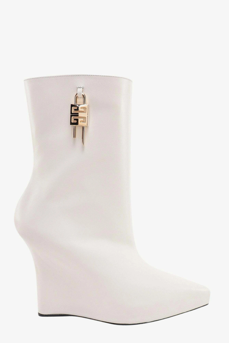 Givenchy G Lock White Women's Ankle Boots