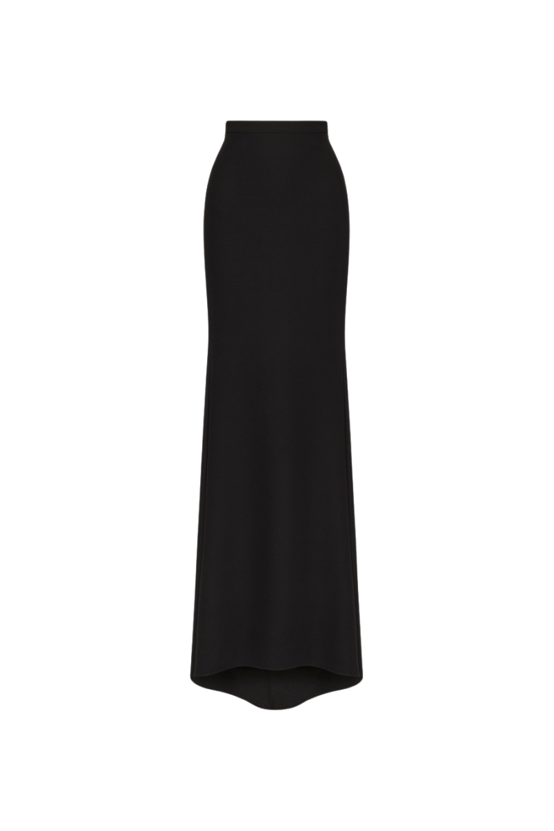 Valentino Cady Couture Long Skirt Nero 2B3RA9B51MM_0NO